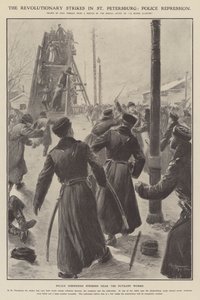 Les grèves révolutionnaires à Saint-Pétersbourg : répression policière - Paul Thiriat